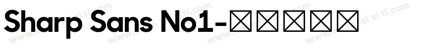 Sharp Sans No1字体转换